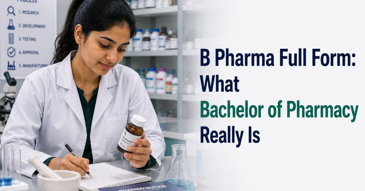 B Pharma Full Form: What Bachelor of Pharmacy Really Is