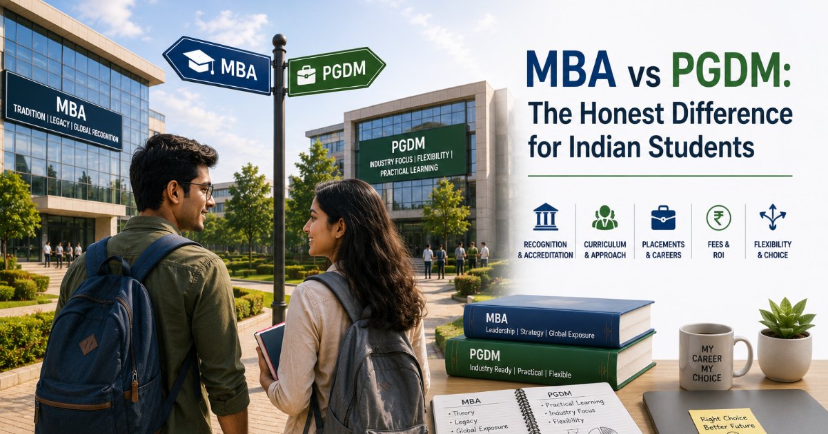 MBA vs PGDM: The Honest Difference for Indian Students